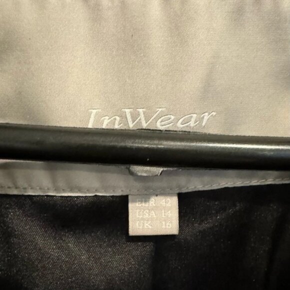 InWear velvet Callia blazer black one button soft office formal fitted rare US14 - Picture 3 of 6